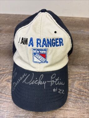 2008 New York Rangers “I Am A Ranger” Signed Adjustable Hat | NHL Playoffs